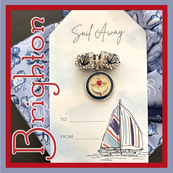 ⚓️ NWT ~ BRIGHTON NAUTICAL CHARM-COLLECTION - Blue and Silver - 3 Bundle - Picture 2 of 13